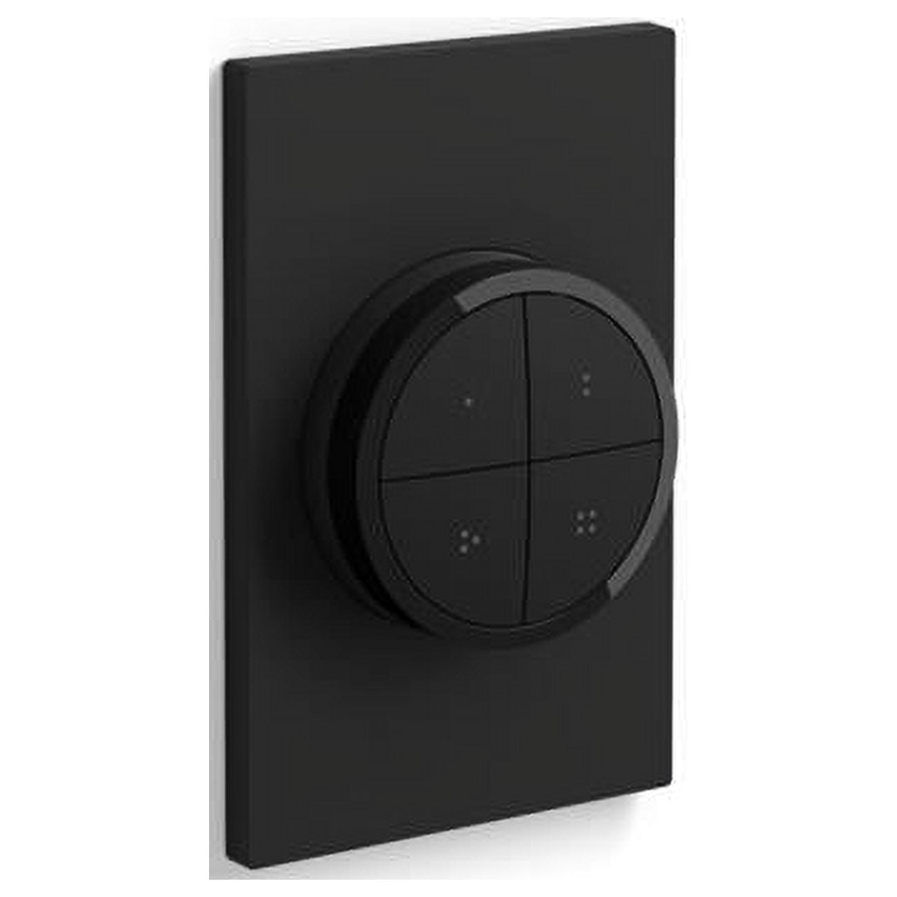 Black Wireless Smart Wall-Mounted Tap Dial Switch