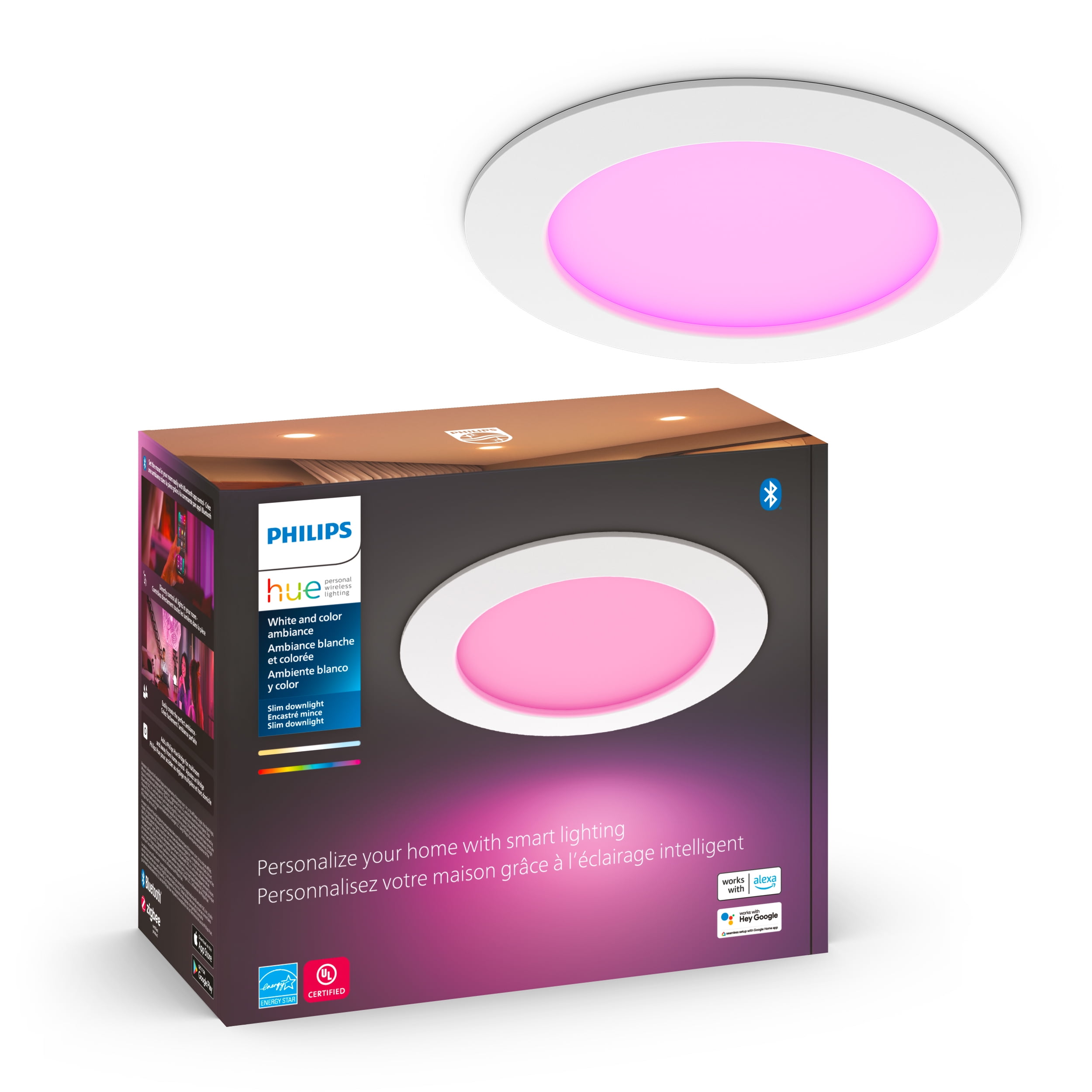 Philips Hue White and Color Ambiance 6-Inch LED Smart Downlight