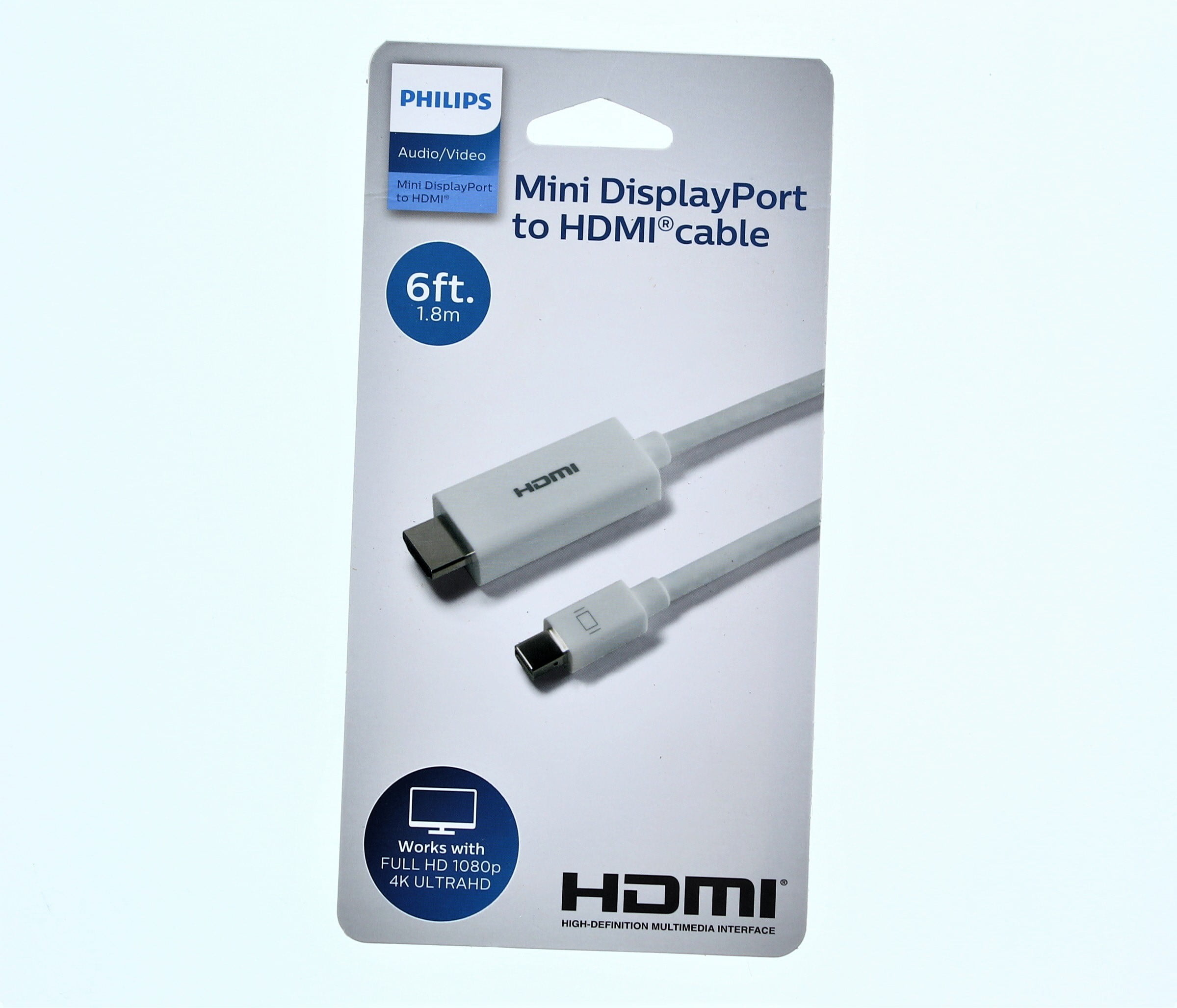 Philips 6' Mini DisplayPort to HDMI Cable - White