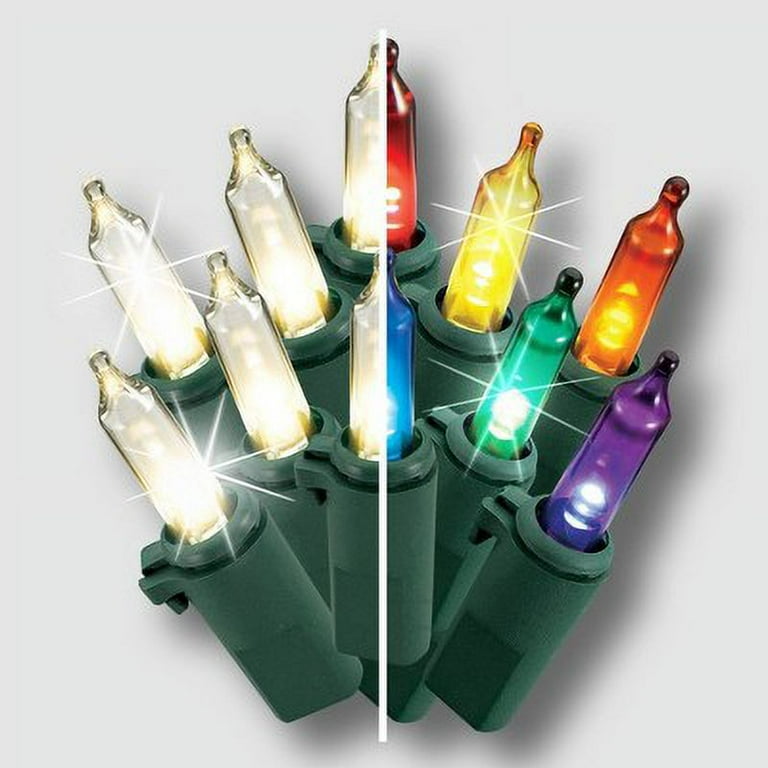 Philips 60ct Christmas LED BiColor Twinkle Smooth Mini Warm White Multicolored