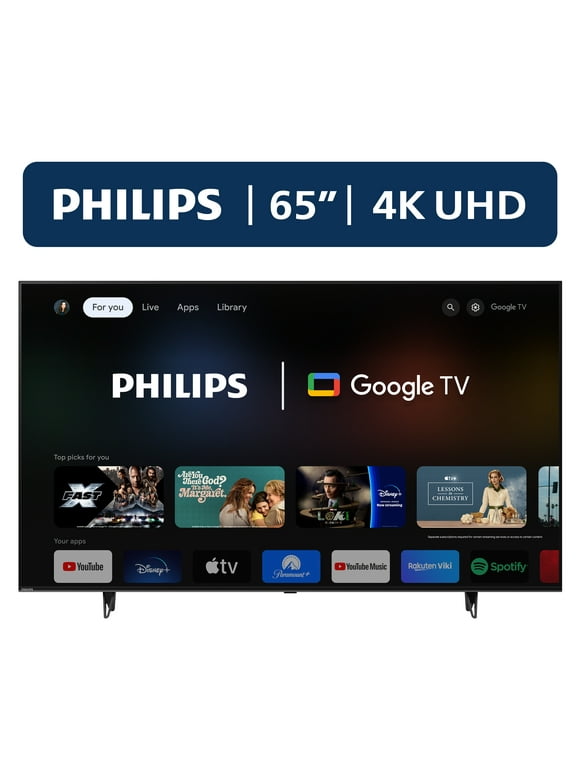 Philips 65" Class 4K Ultra HD (2160p) Google Smart LED Television (65PUL7552/F7) (New)