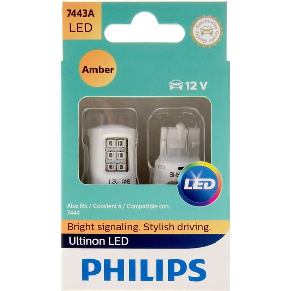 Philips 7443ALED Ultinon Yellow LED Automotive Bulb fits Universal