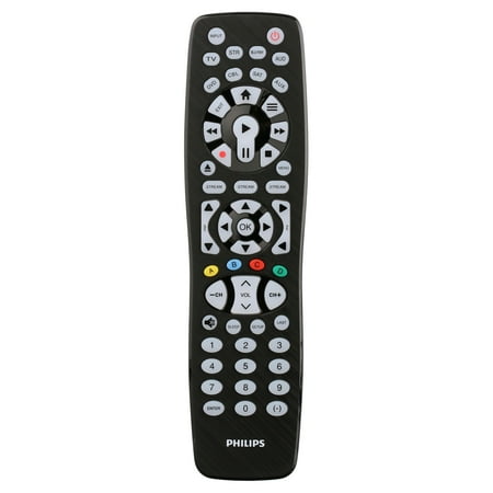 Philips 8 Device Elite Plus Backlit Universal Remote Control - Brushed Black
