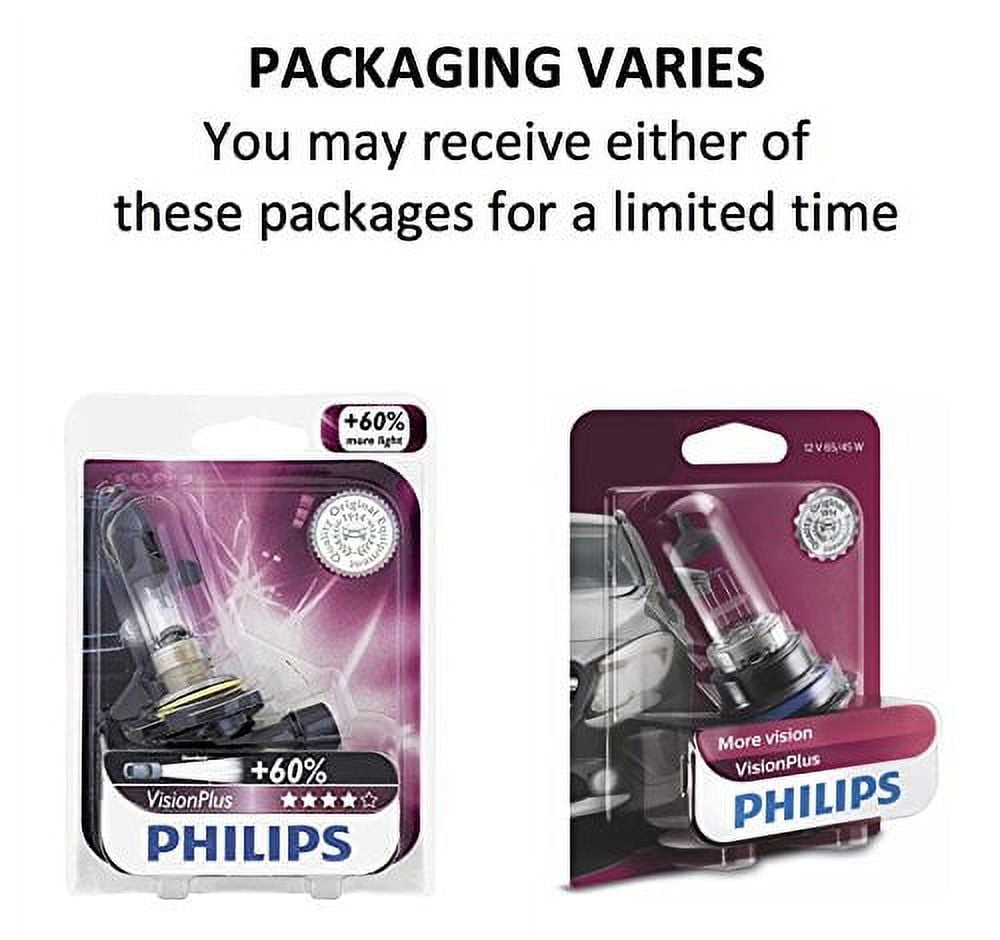 Philips H7 VisionPlus Upgrade Headlight Bulb with up to 60% More Vision, 1  Pack 