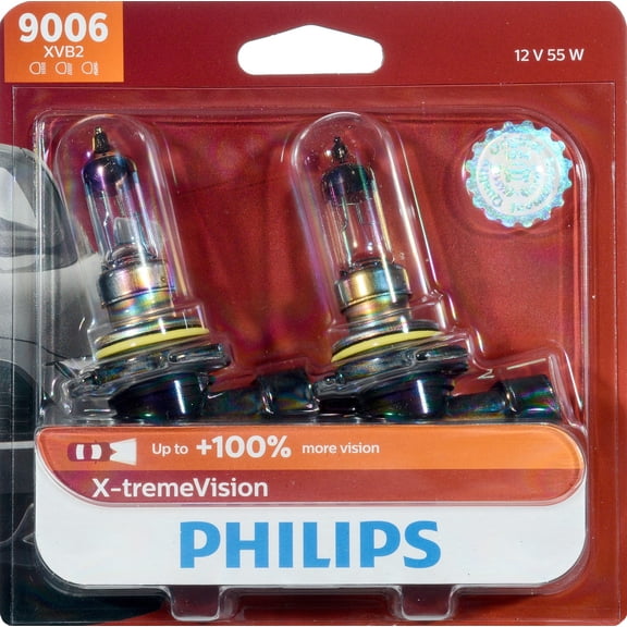 Philips 9006 X-Tremevision Headlight, Pack of 2 Fits select: 2004-2015 HONDA CIVIC, 2013-2018 RAM 1500