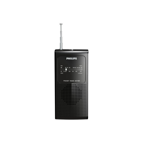 Philips AE1500 Pocket Size Portable Radio with 2 AAA Batteries