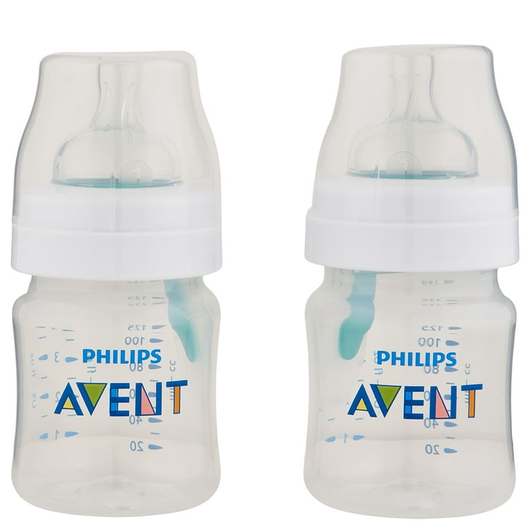 Philips AVENT Natural Glass Baby Bottle, Clear, 4 Oz