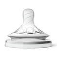 thumbnail image 1 of Philips Avent Natural Baby Bottle Medium Flow Nipple, 3M+, 2pk, SCF653/23, 1 of 11