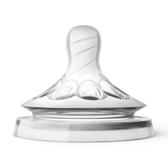 Philips Avent Natural Baby Bottle Medium Flow Nipple, 3M+, 2pk, SCF653/23