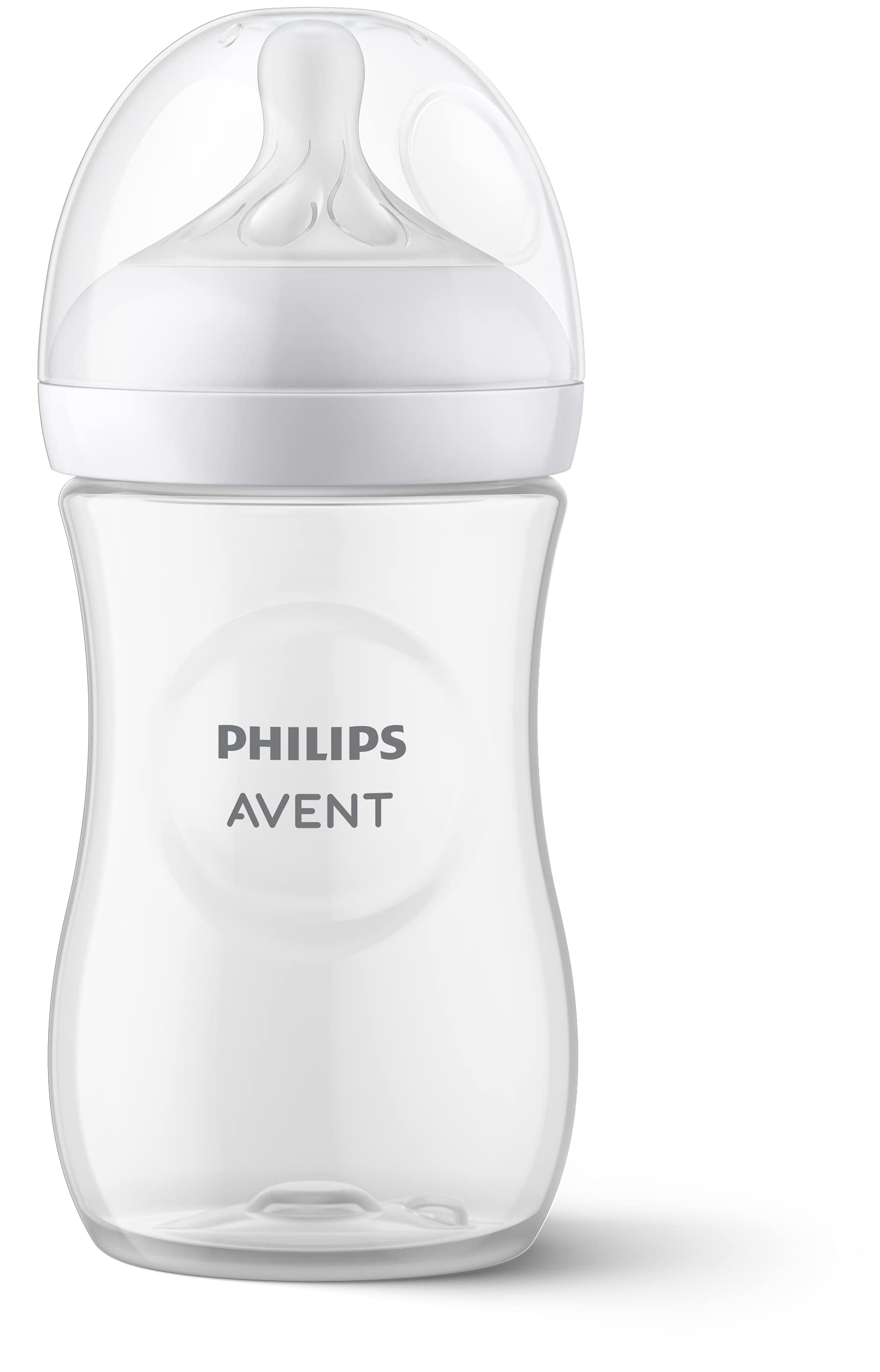 Philips AVENT Natural Baby Bottle with Natural Response Nipple, Clear, 9oz, 1pk, SCY903/01
