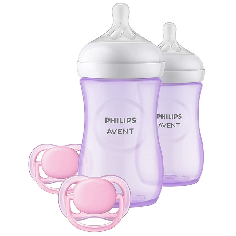 Avent - Natural Baby Bottle Purple Baby Gift Set
