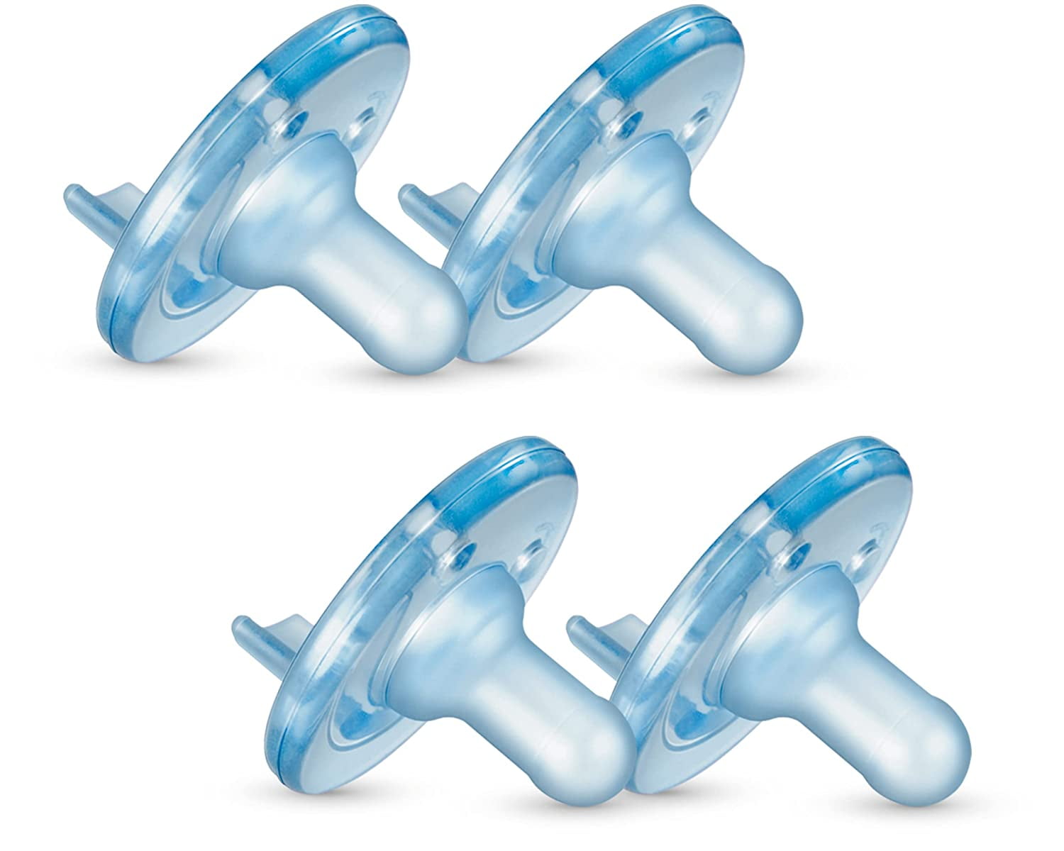 Philips AVENT Soothie Pacifier Blue 0 3 Months 4 Pack SCF Pack 0 3m Blue