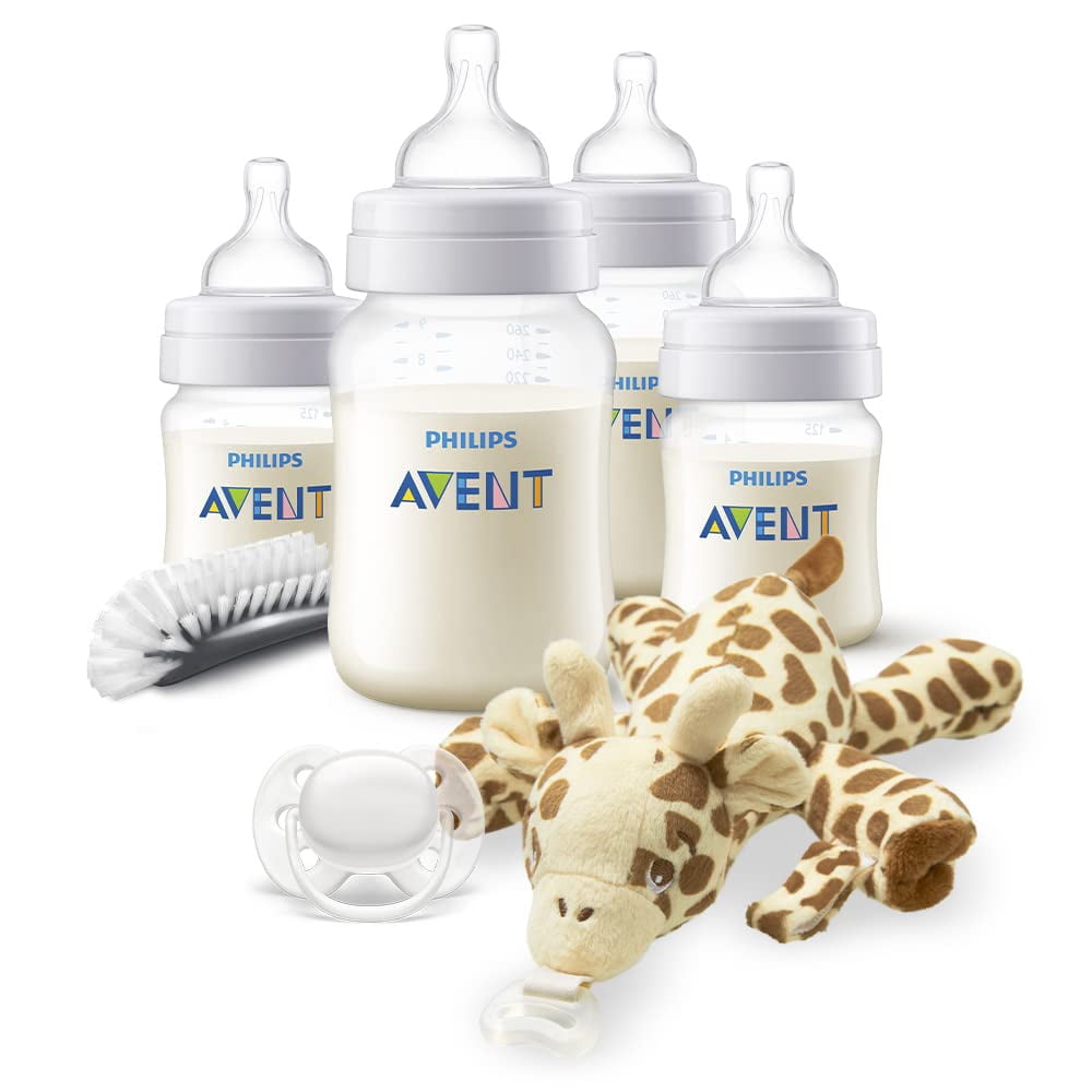 Philips Avent AntiColic Baby Bottle with AirFree Vent Newborn Gift Set Clear