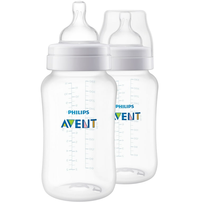 Philips Avent Anti-colic Baby Bottles 2pck Reduces Discomfort 11oz / 330ml  3 m+