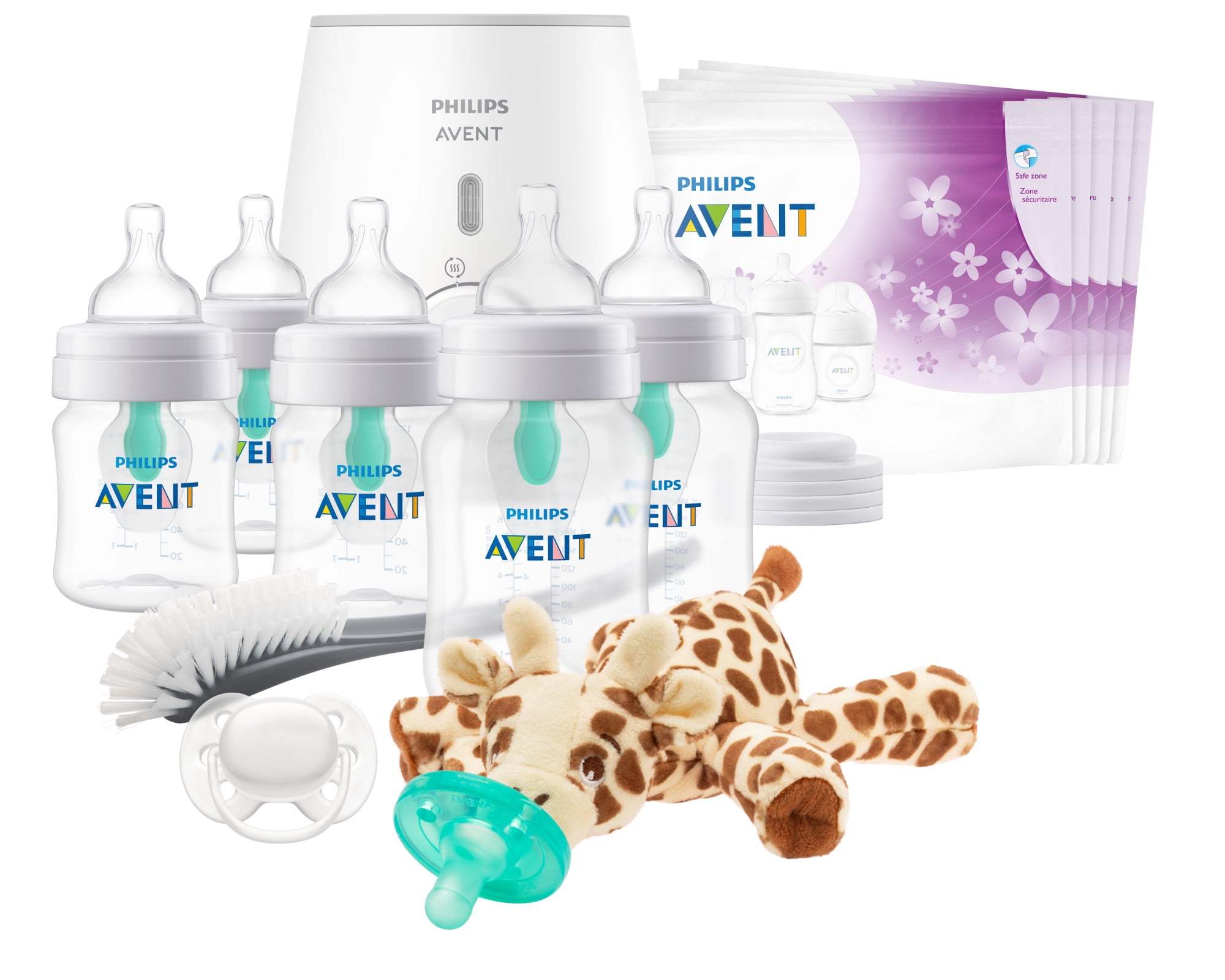 Philips Avent Anti-colic Baby Bottle with AirFree Vent Newborn Gift Set  Exclusively At Walmart, SCD306/00