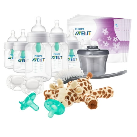 Philips Avent Anti-colic Baby Bottle with AirFree Vent Essentials Gift Set, SCD308/02