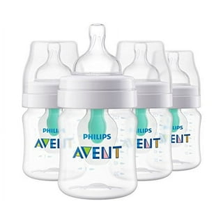 Philips Avent Set de regalo de biberones para recién nacidos: 4 biberones,  2 tetinas de repuesto, chupete ultra soft y escobilla para biberón, bebés  de 0-12 meses (modelo SCD838/13) : : Bebé