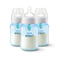 Philips Avent Anti-colic Bottle with AirFree Vent, 9oz, 3pk, Blue, SCY703/23