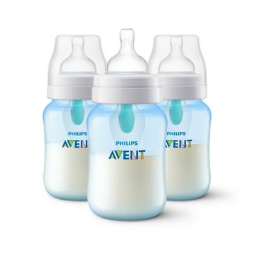 Philips Avent Anti-colic Bottle with AirFree Vent, 9oz, 3pk, Blue, SCY703/23