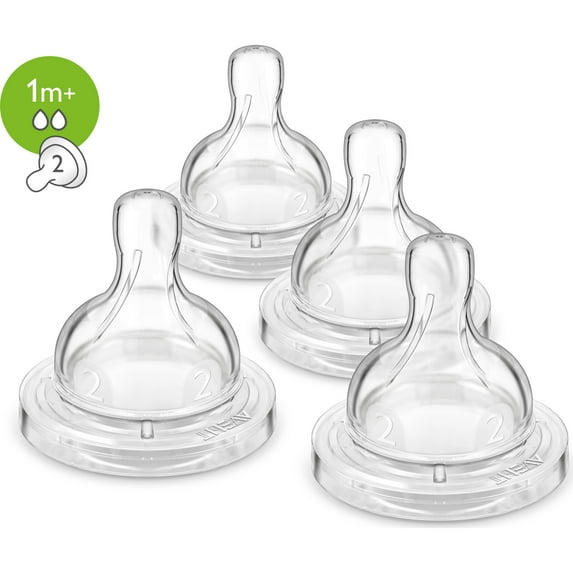 Philips Avent Anti-colic baby bottle SLOW FLOW, 4pk, SCF422/47