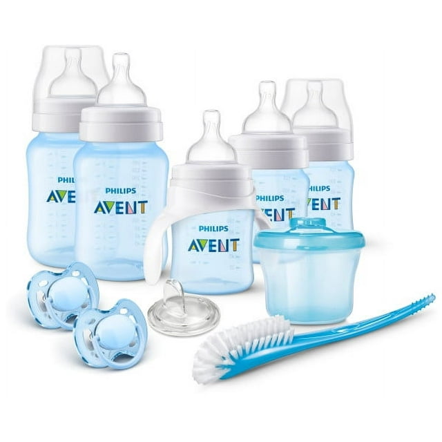 Philips Avent Anti-colic bottle BPA Free Baby Bottle Starter Gift Set, Blue, SCD393/03