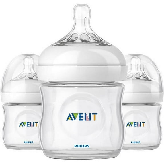 Philips Avent BPA Free Natural Baby Bottle - 4oz, 3ct