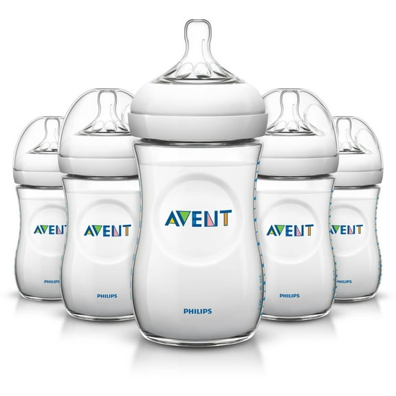Philips Avent BPA Free Natural Baby Bottles, 9 Ounce, 5 Pack