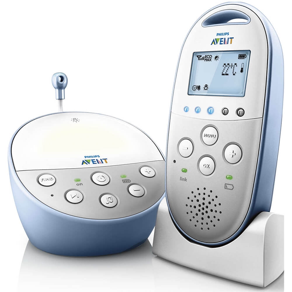 forstørrelse pyramide sprede Philips Avent DECT Baby Monitor with Temperature Sensor and Night Mode,  SCD570/10 - Walmart.com