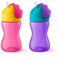 thumbnail image 1 of Philips Avent My Bendy Straw Cup, 10oz, 2pk, Pink/Purple, SCF792/22, 1 of 2