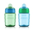 thumbnail image 1 of Philips AVENT My Easy Sippy Cup with Soft Spout and Spill-Proof Design, Blue/Green, 9oz, 2pk, SCF553/25, 1 of 12