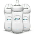 thumbnail image 1 of Philips Avent Natural Baby Bottle, Clear, 11oz, 3pk, SCF016/37, 1 of 11