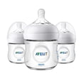 thumbnail image 1 of Philips Avent Natural Baby Bottle, Clear, 4oz, 3pk, SCF010/37, 1 of 15