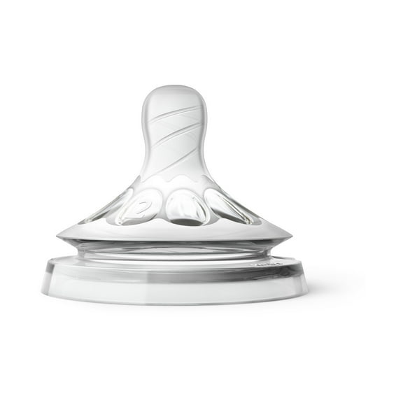 Philips Avent Natural Baby Bottle Slow Flow Nipple, 1M+, 2pk, SCF652/23