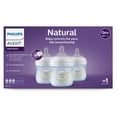 thumbnail image 1 of Philips Avent Natural Baby Bottle with Natural Response Nipple, Blue, 4oz, 3pk, SCY900/23, 1 of 13