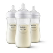 Philips Avent Natural Baby Bottles with Natural Response Nipples (Fast Flow, Flow 4), 11oz, 3-Pack, SCY906/93