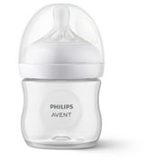 Philips Avent Natural Baby Bottle with Natural Response Nipple, Clear, 4oz, 1pk, SCY900/91