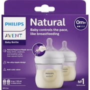 Philips Avent 0+ Months 4 oz Natural Baby Bottle 2 Each