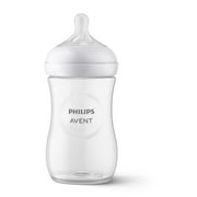 Philips Avent Natural Baby Bottle with Natural Response Nipple , Clear, 9oz, 1pk, SCY903/91
