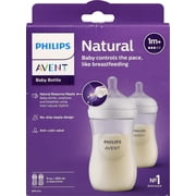 Philips Avent 9 fl oz Natural 3 - 6m Medium 3 Baby Bottle 2 Bottles