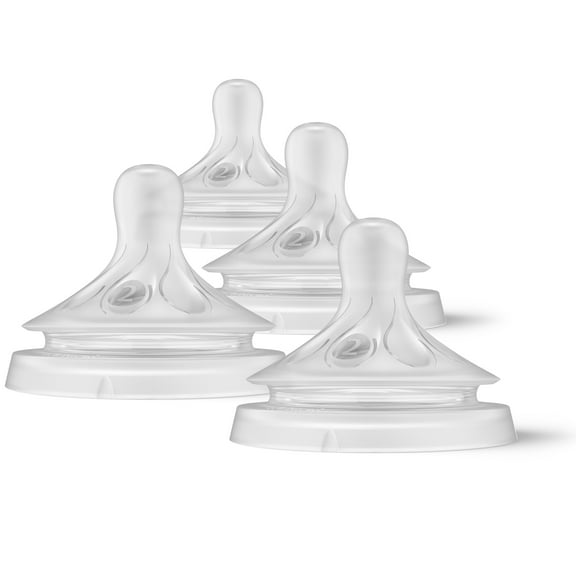 Philips Avent Natural Response Nipple, Slow Flow (Flow 2), 4-Pack, SCY962/04