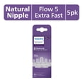 thumbnail image 1 of Philips Avent Natural Response Nipples, Extra Fast Flow (Flow 5), 5-Pack, SCY965/05, 1 of 12