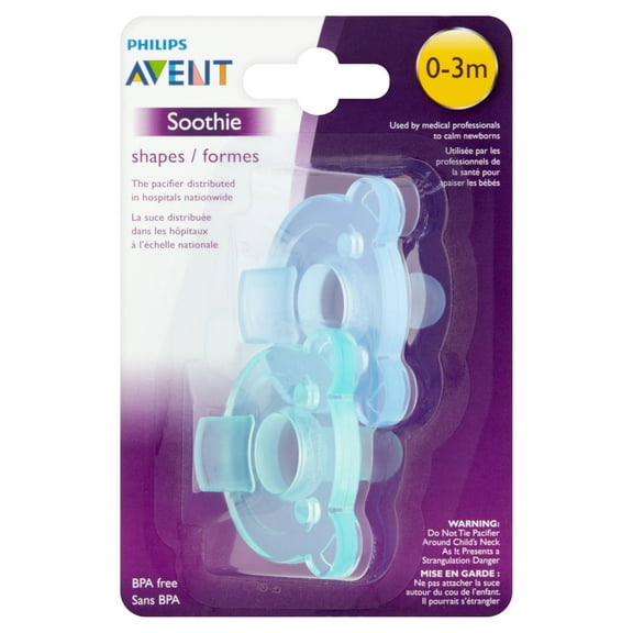 Philips Avent Soothie Pacifier, 0-3 Months, Bear-Shaped - 2 Counts