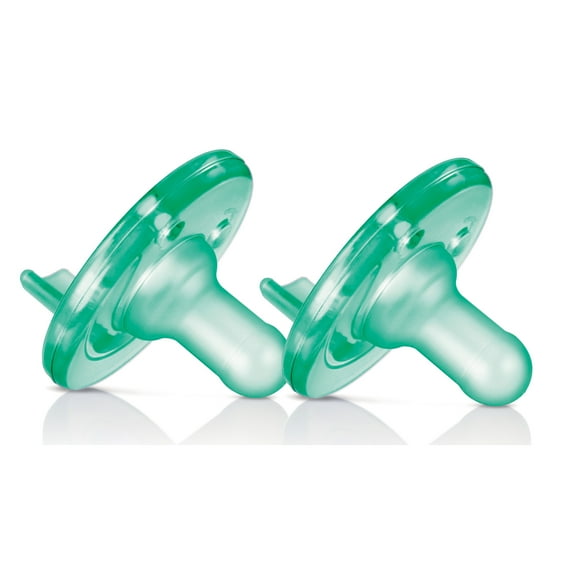 Philips Avent Soothie Pacifier, 0-3 Months, Green, 2 Pack, SCF190/01