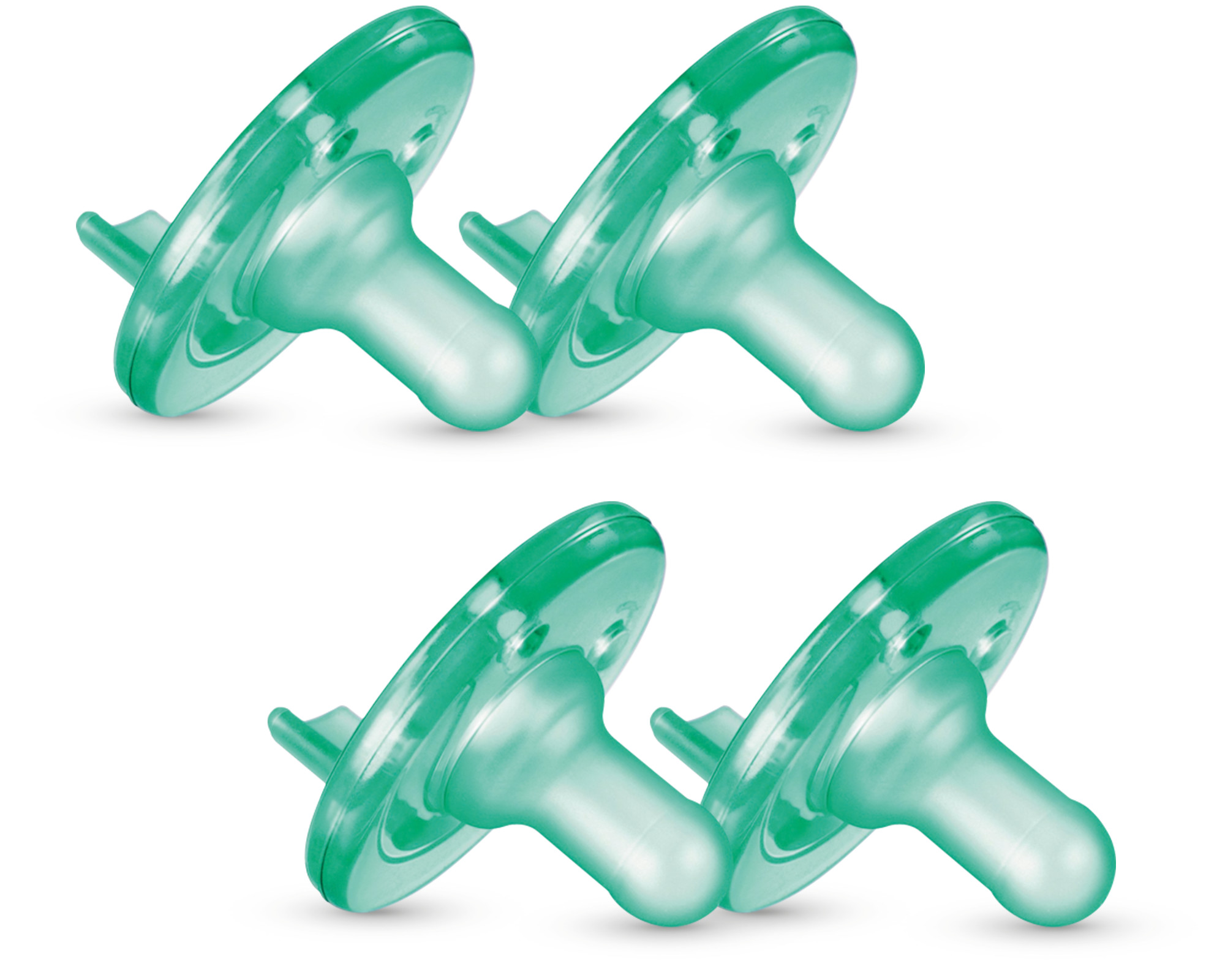 Philips Avent Soothie Pacifier, 03 Months, Green, 2 Pack, SCF190/01