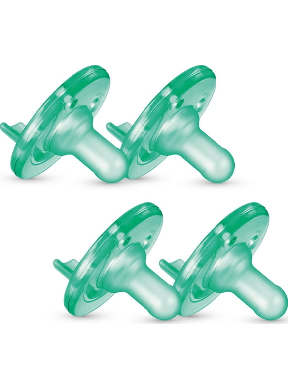 Philips Avent Soothie Pacifier, Green, 0-3 Months, 4 Pack
