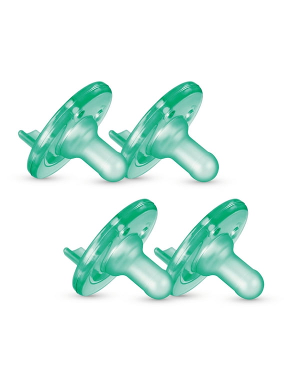 Philips Avent Soothie Pacifier, Green, 3-18 Months, 4 Pack