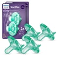 thumbnail image 1 of Philips Avent Soothie Baby Pacifiers - 100% Silicone Pacifiers For Babies 3-18 Months, One-Piece Design, Bpa-Free, Extra Durable, Green, 4 Pack, Model SCF192/45, 1 of 12