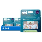 4 pack Philips Avent Ultra Air Pacifier 6-18M, Leopard / Sleeping Tiger, Day+Night 3 Pack, SCF087/29