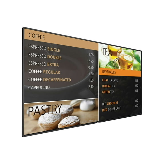 Philips BDL4970EL - 49" Diagonal Class (48.5" viewable) - E-Line LED-backlit LCD display - digital signage 1920 x 1080 - edge-lit