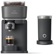 Philips Baristina Automatic Espresso Machine and Milk Frother Bundle, Black